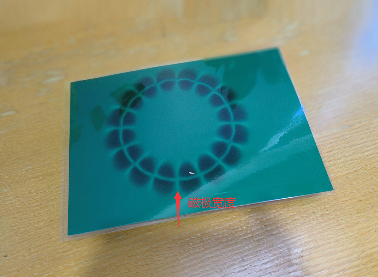 多极磁环的中间极宽度