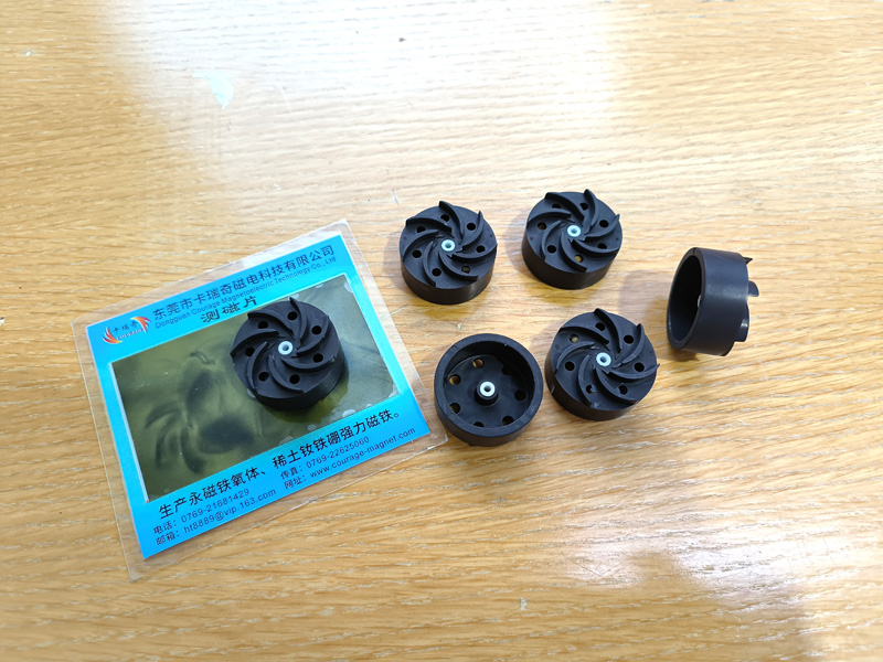带叶轮注塑铁氧体磁性转子 OD 32.6mm