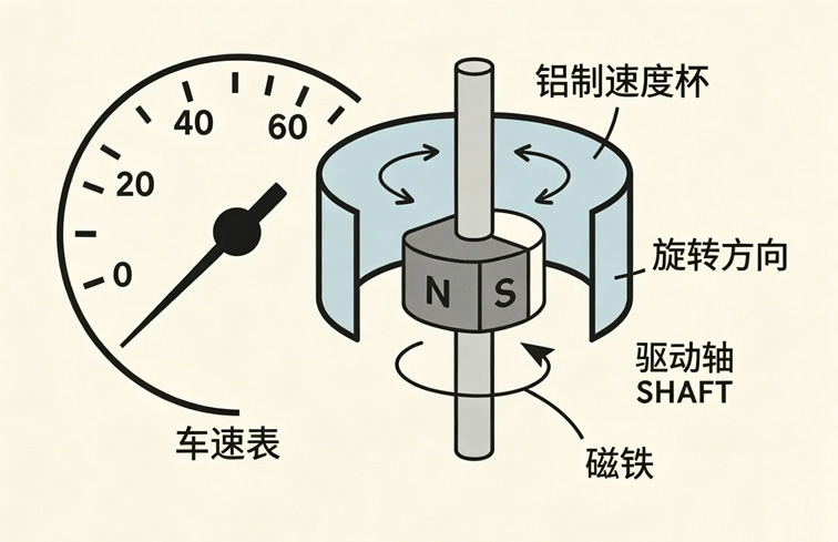 车速表磁铁工作原理